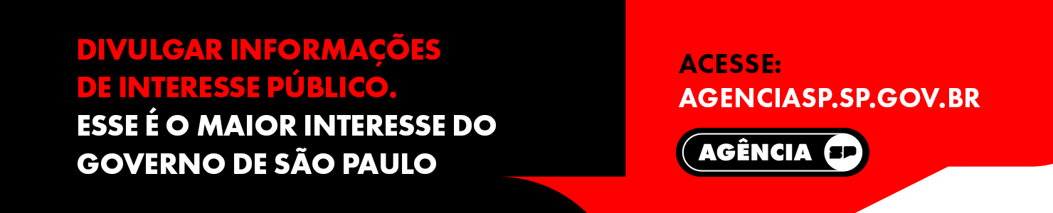 Divulgar informações de interesse público. Esse é o maior interesse do Governo do Estado de SP. Acesse www.agenciasp.sp.gov.br